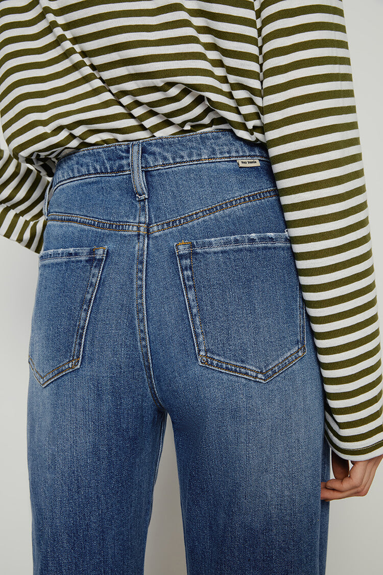 Angeles High Rise Baggy Jeans HJ103