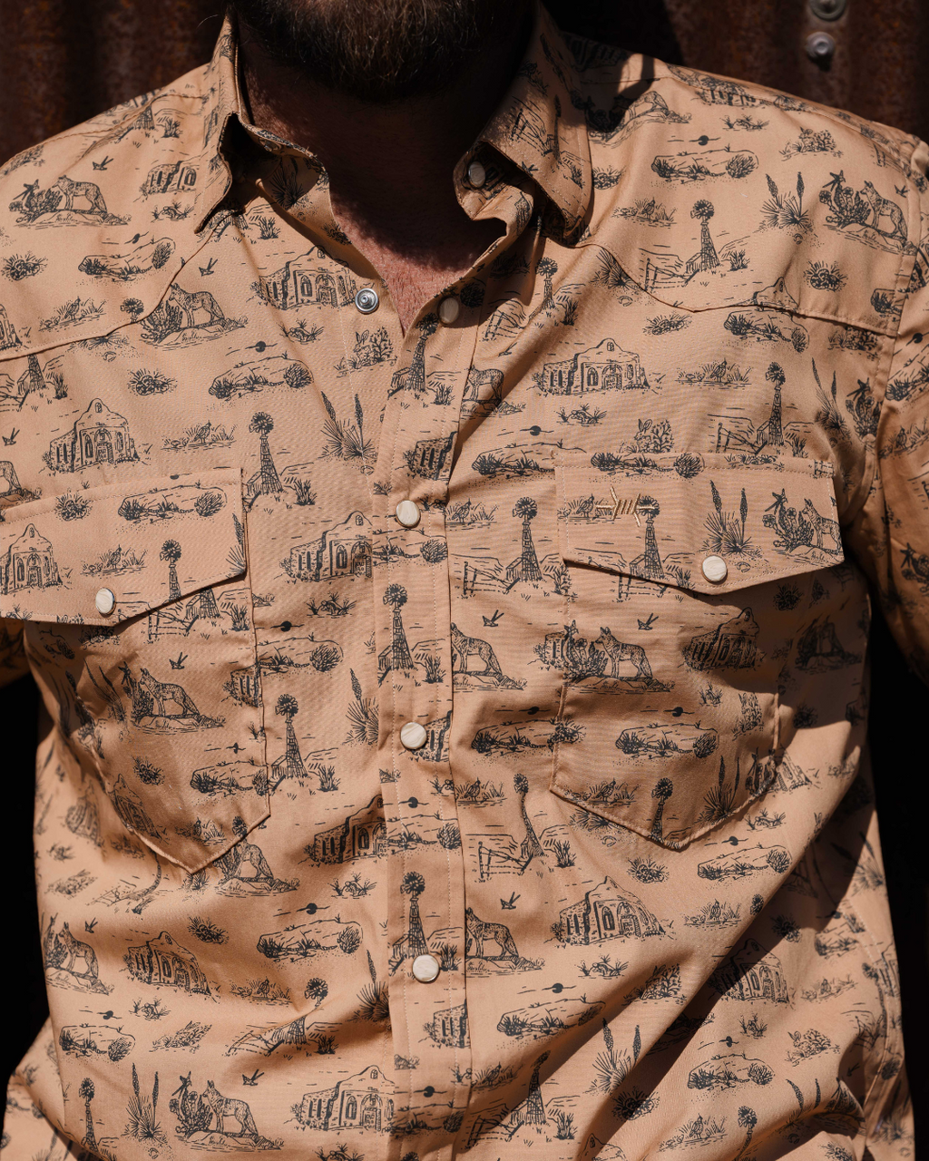 Signature Pearl Snap - West Texas Toile