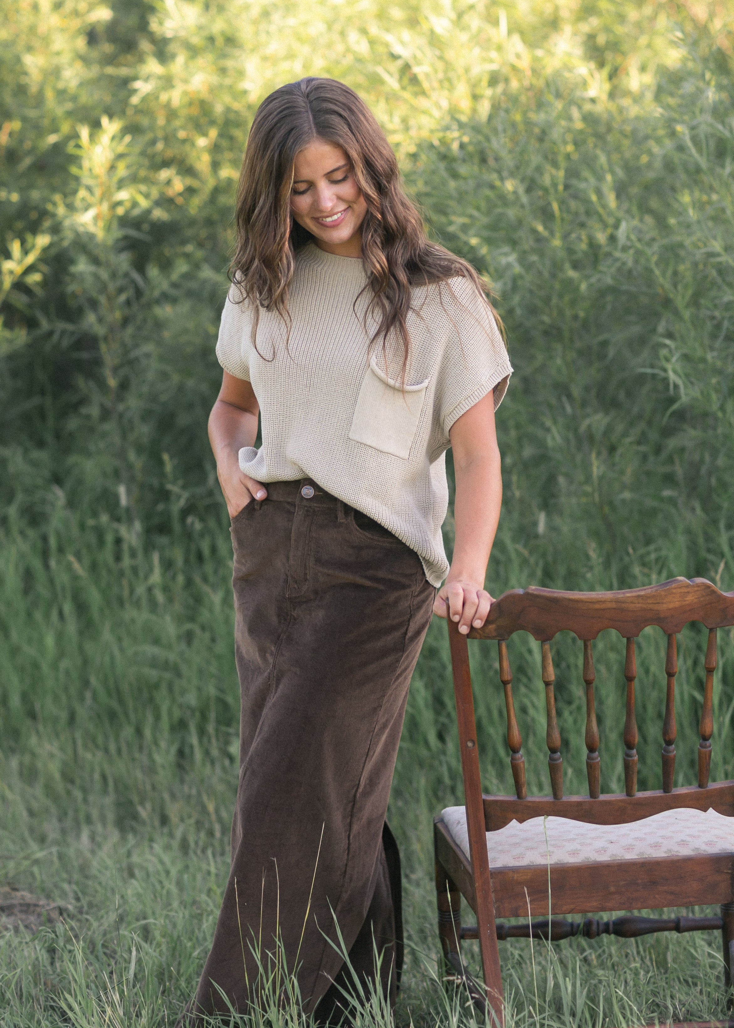 Stella Maxi Corduroy Skirt - FINAL SALE